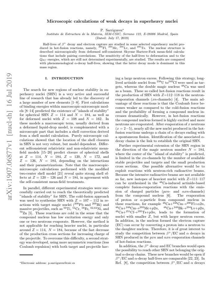 First page
