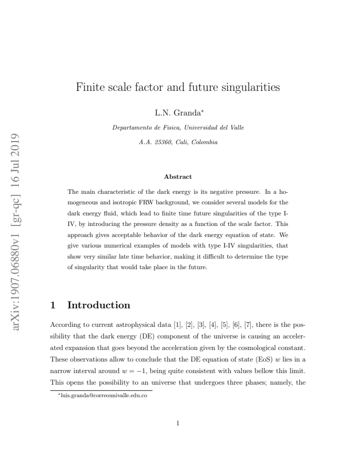 First page