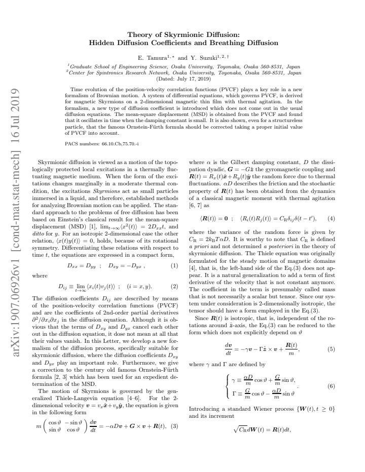 First page