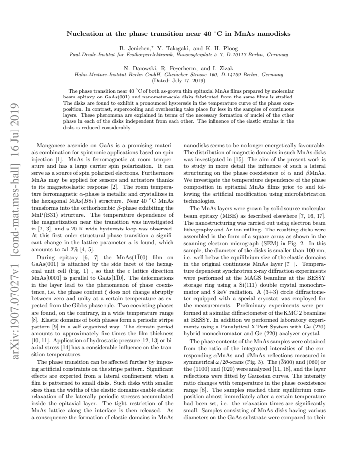 First page
