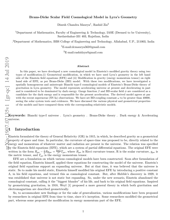 First page