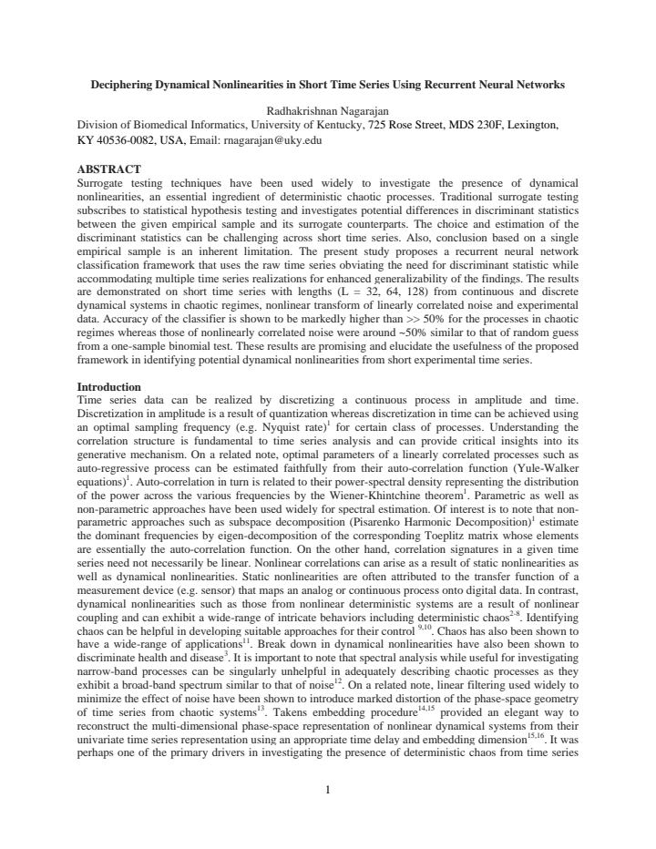 First page