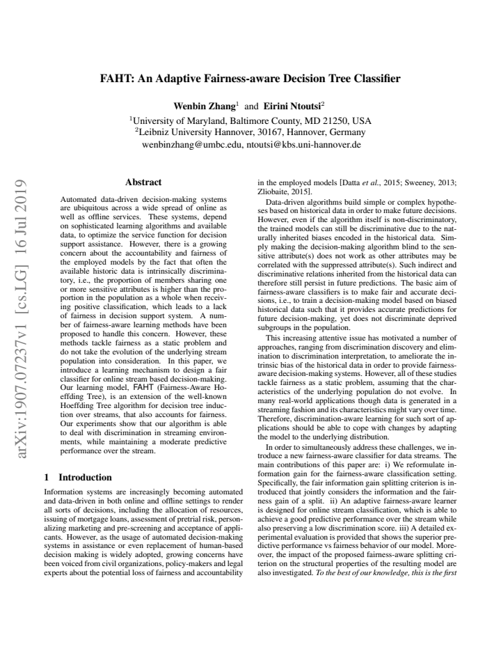 First page