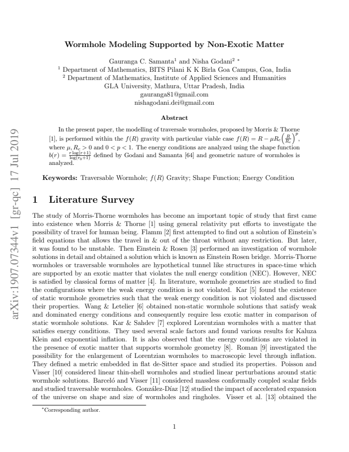 First page