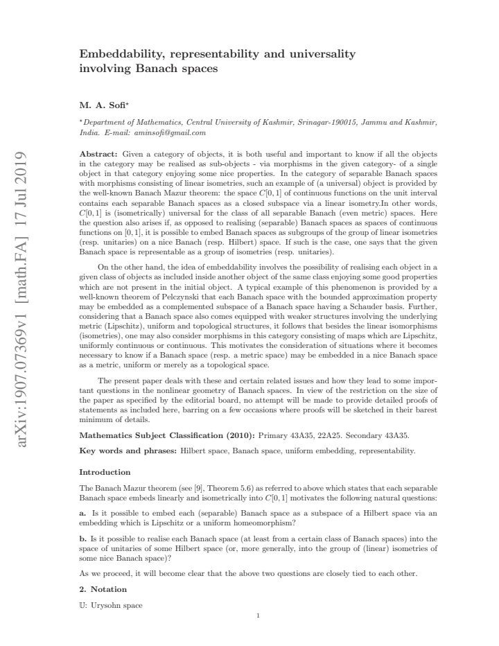 First page