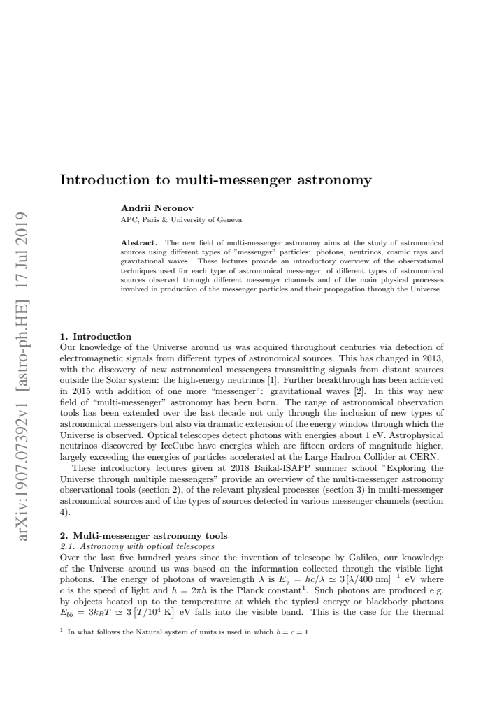 First page