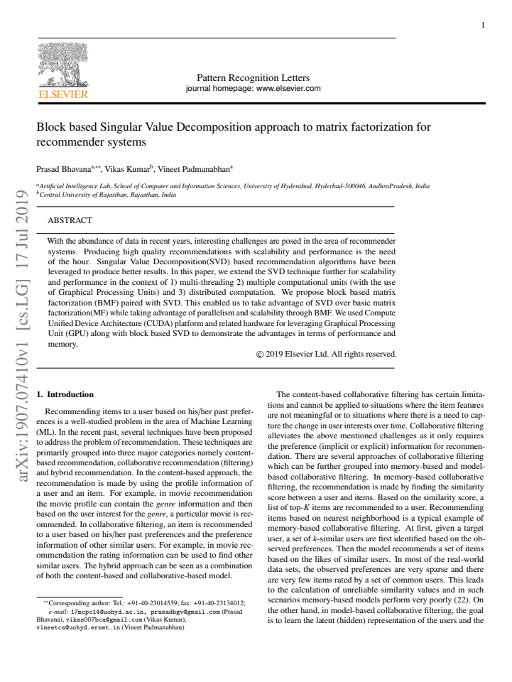 First page