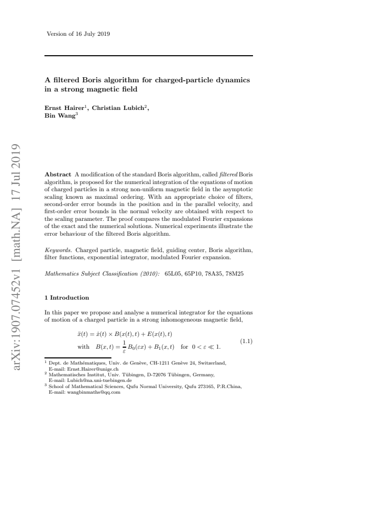 First page