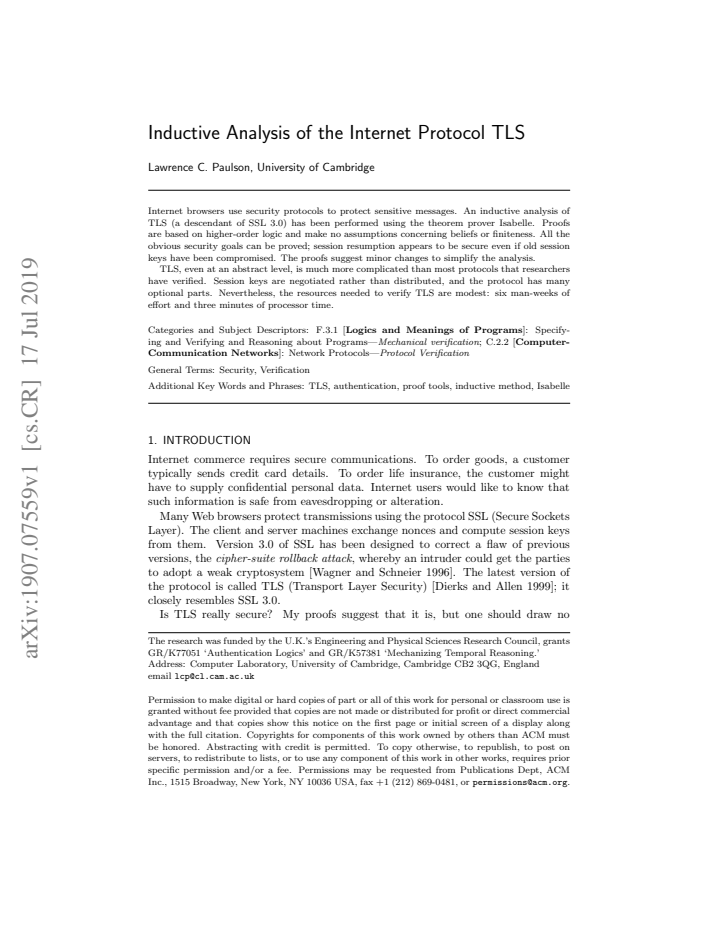 First page