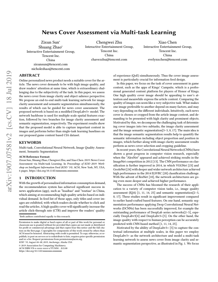 First page