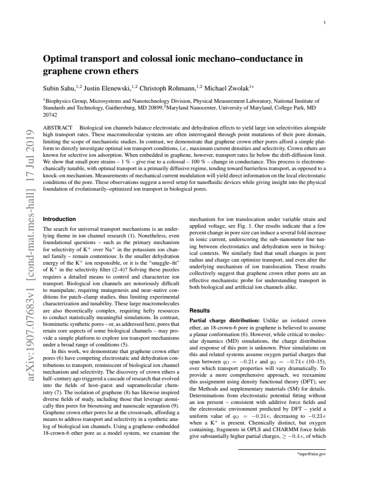 First page