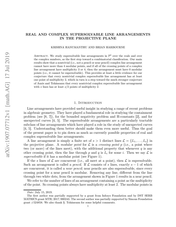 First page