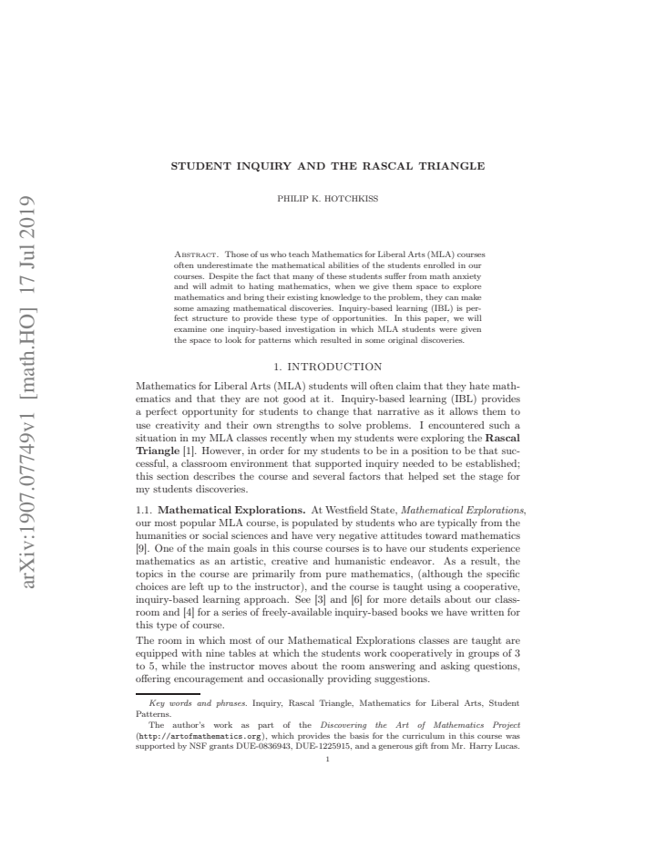 First page