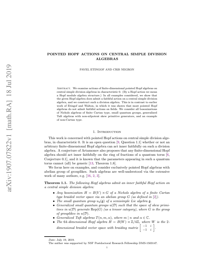 First page