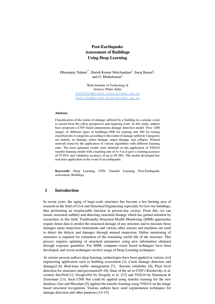 First page