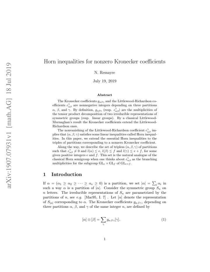 First page