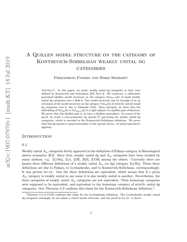 First page