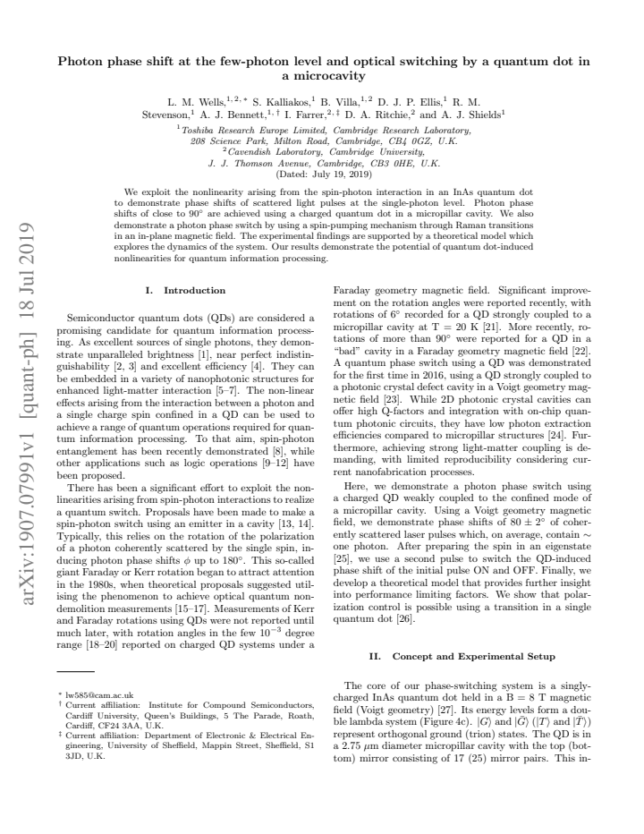 First page