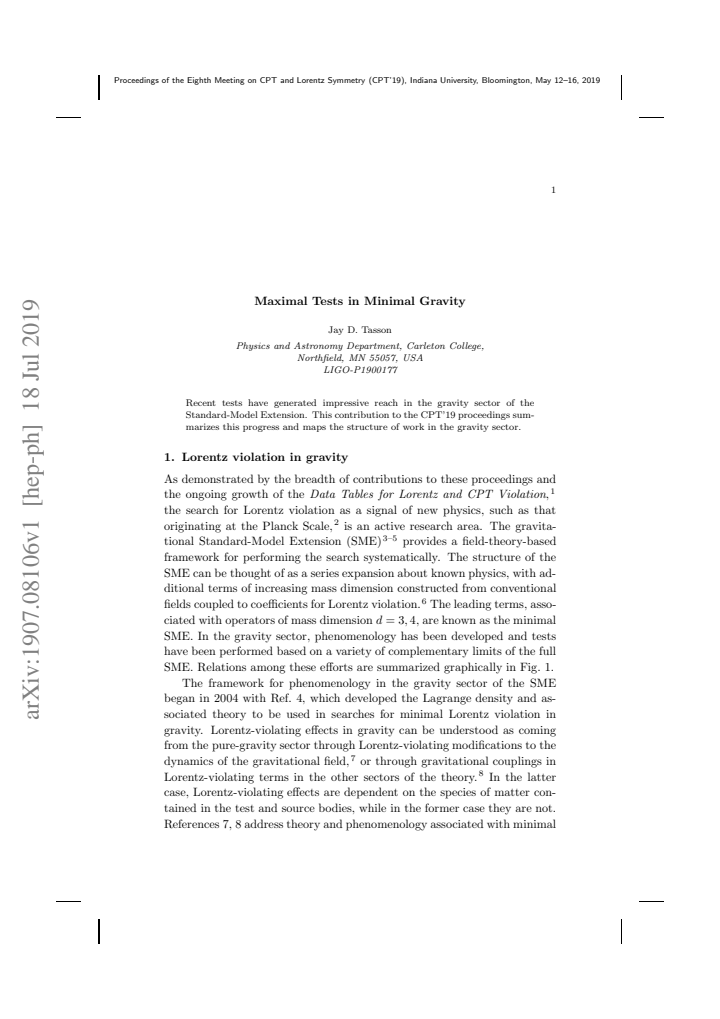 First page