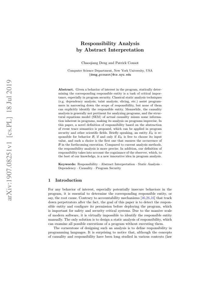 First page