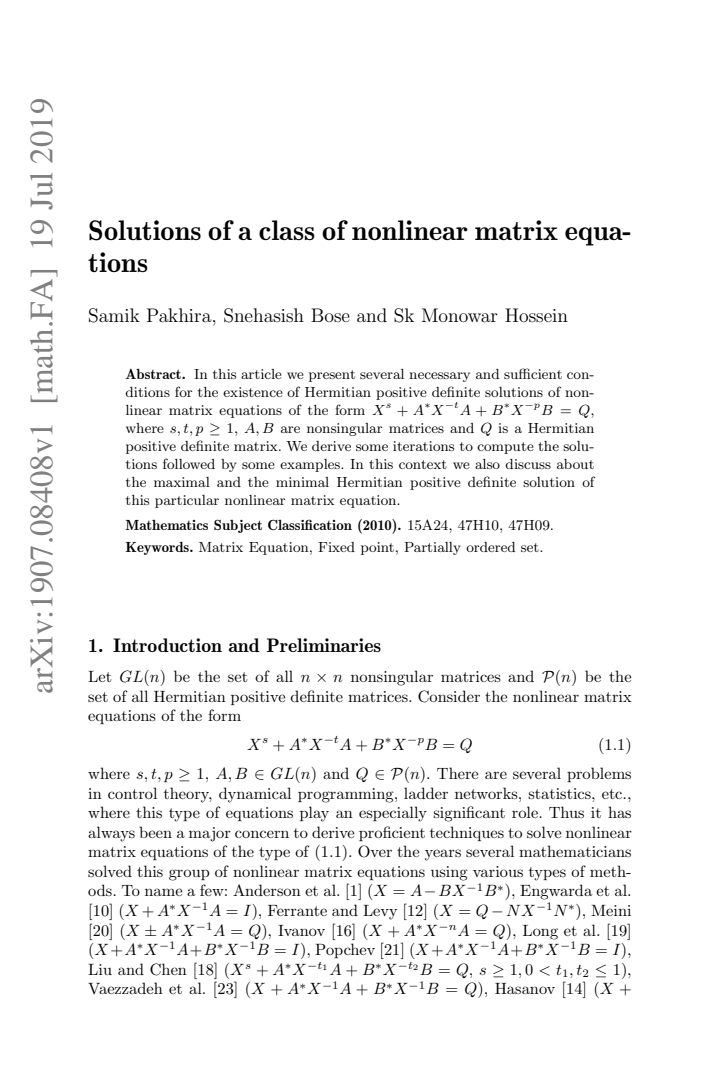 First page