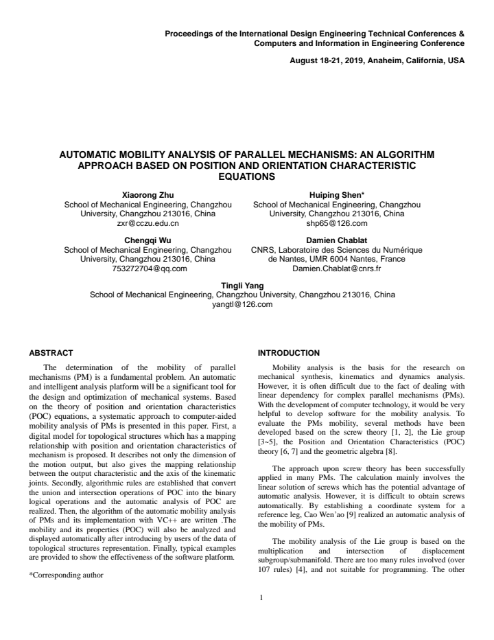 First page