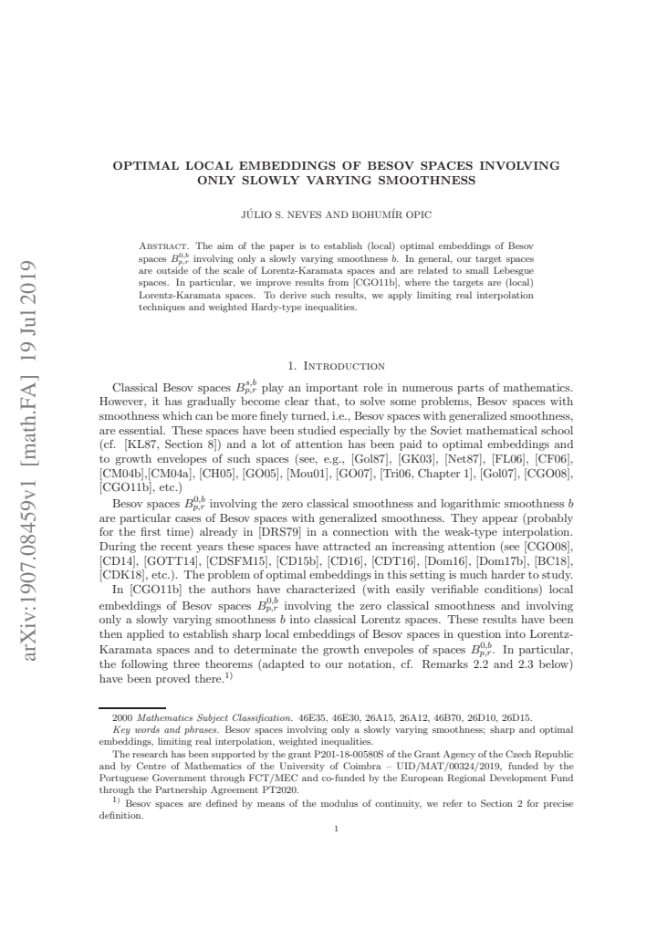 First page