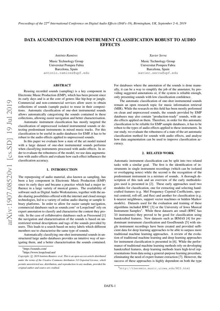 First page