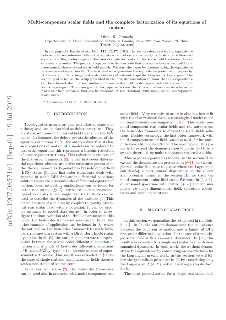 First page