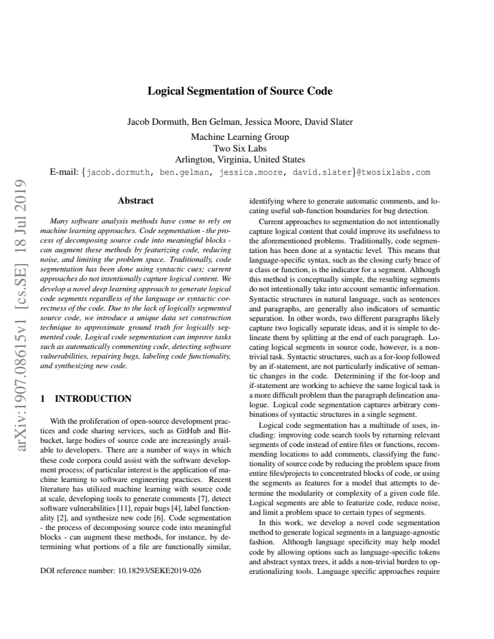 First page