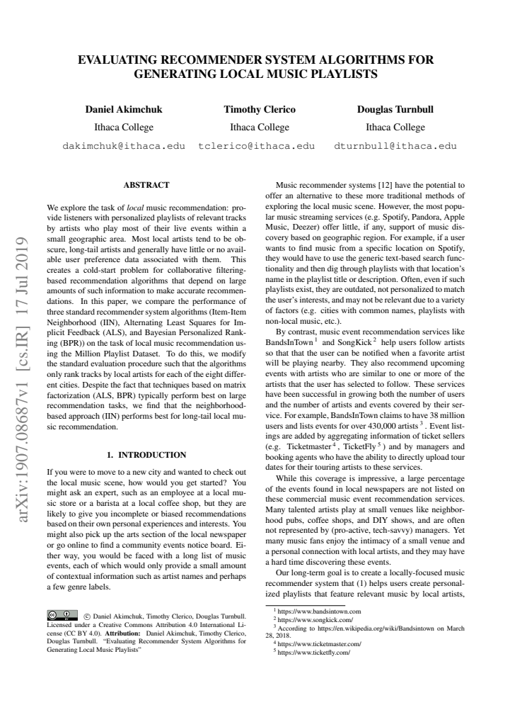 First page