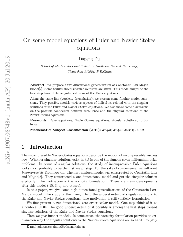 First page