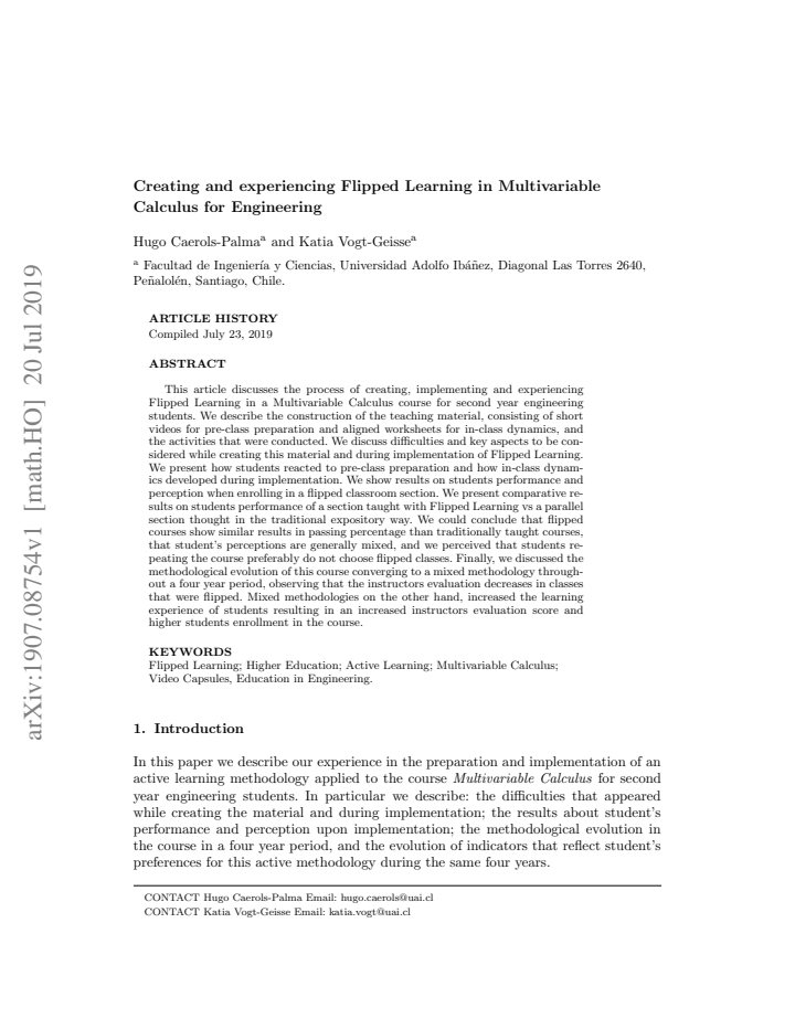 First page