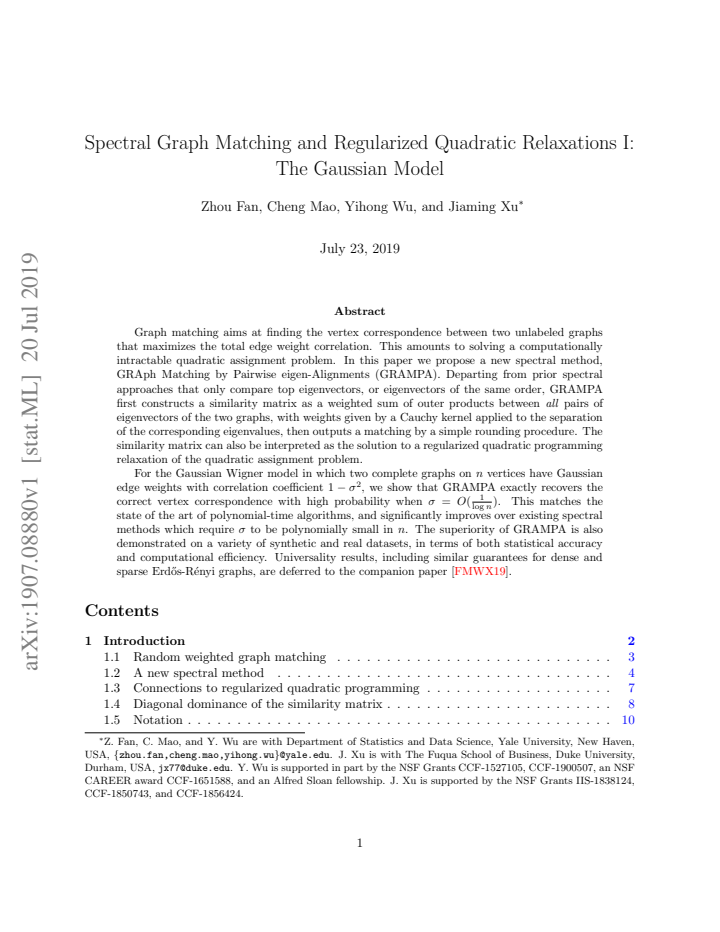 First page