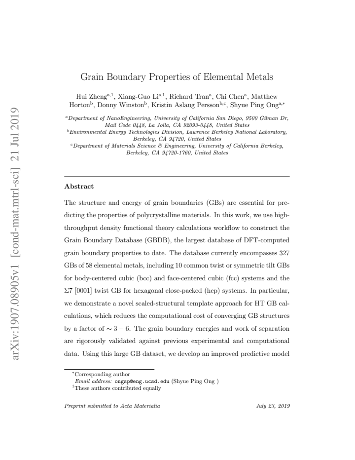 First page