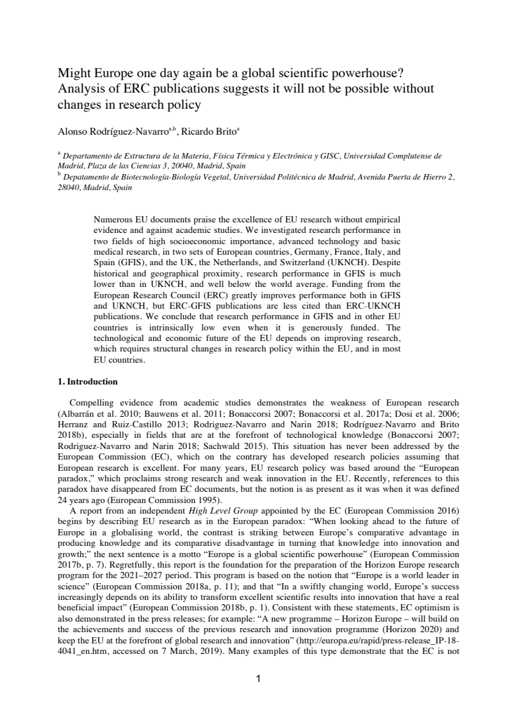 First page