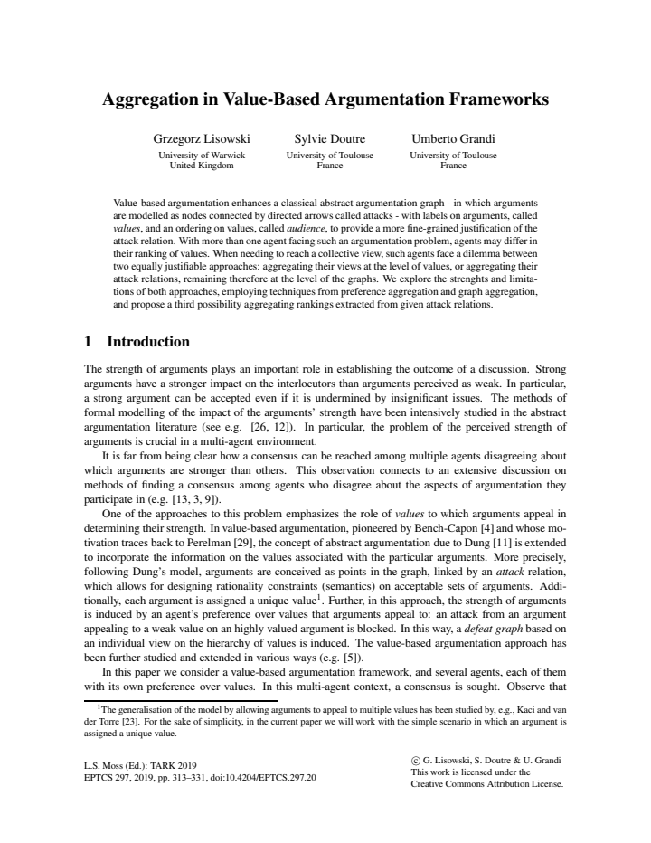 First page