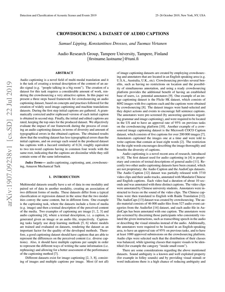 First page