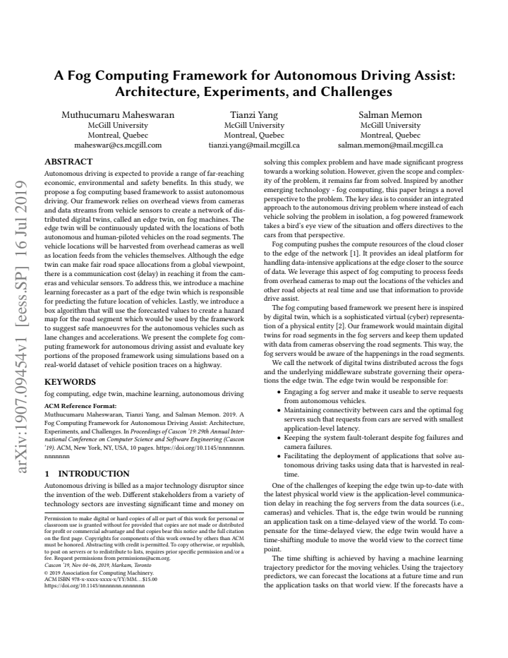 First page