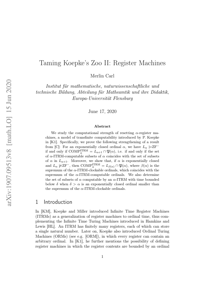 First page
