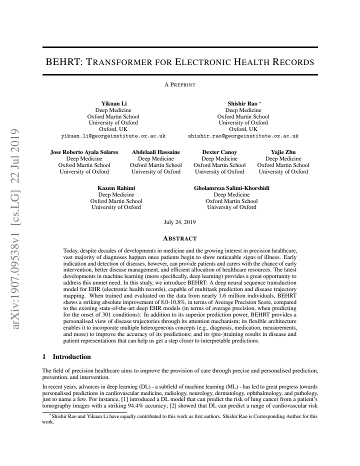 First page