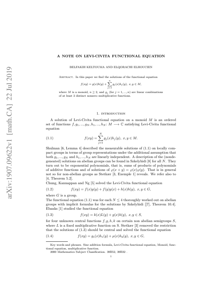 First page