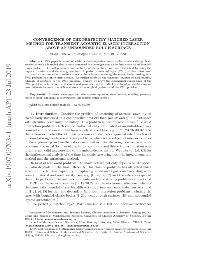 First page