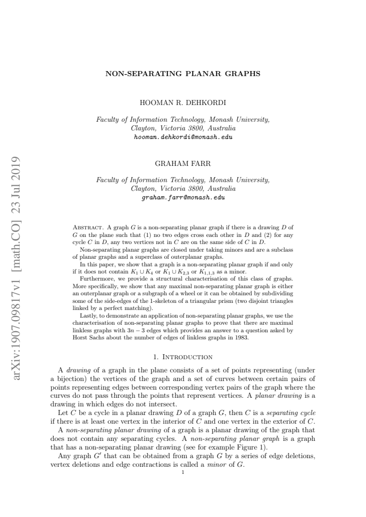 First page