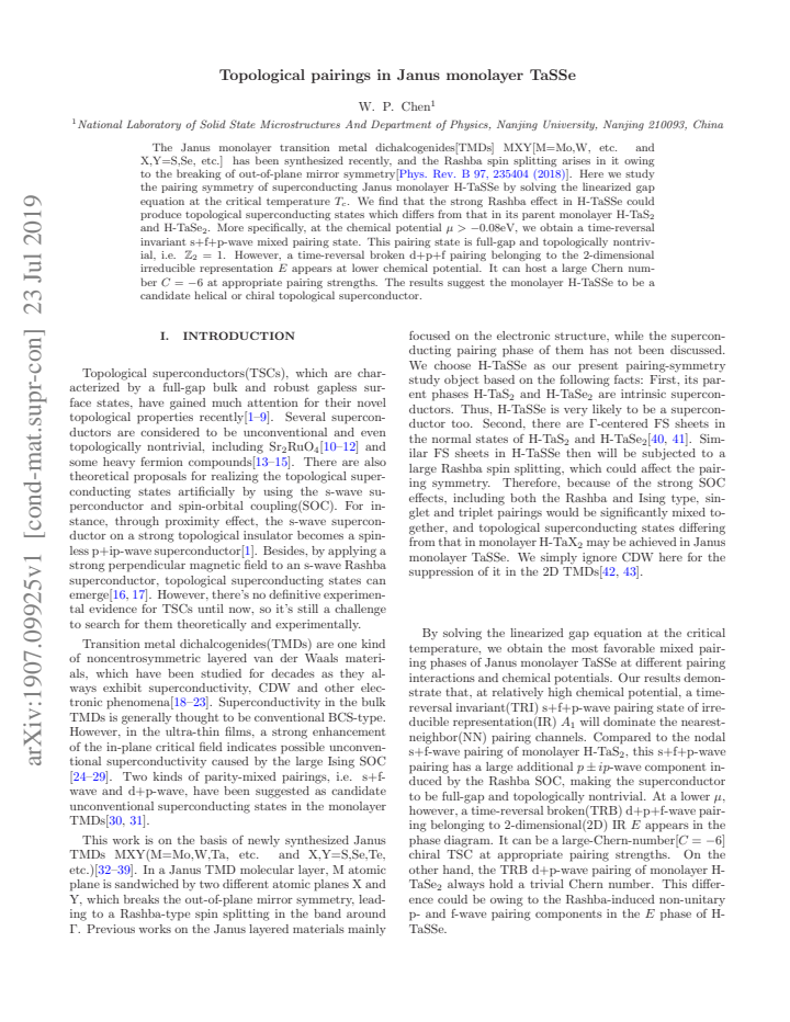 First page