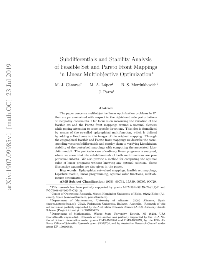 First page