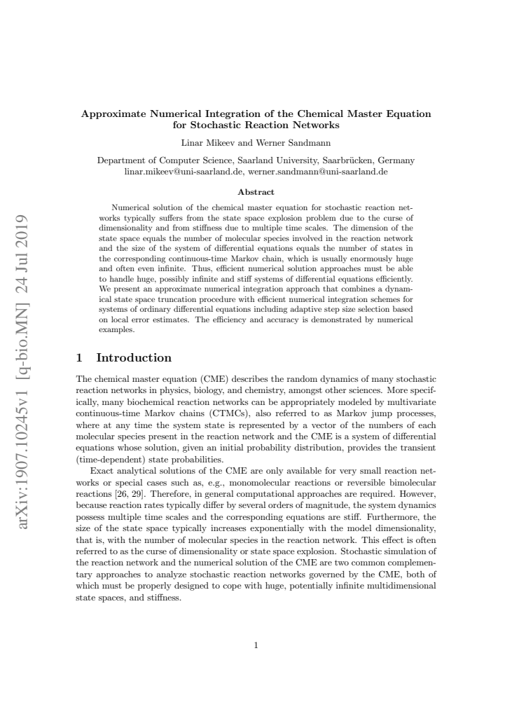First page