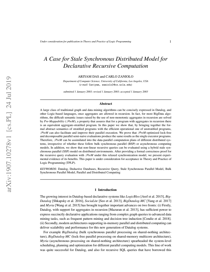 First page