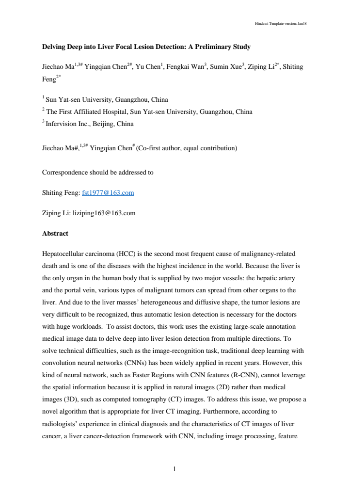 First page