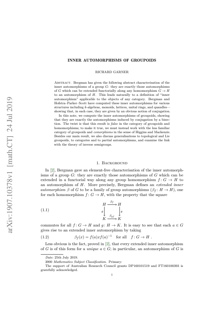 First page